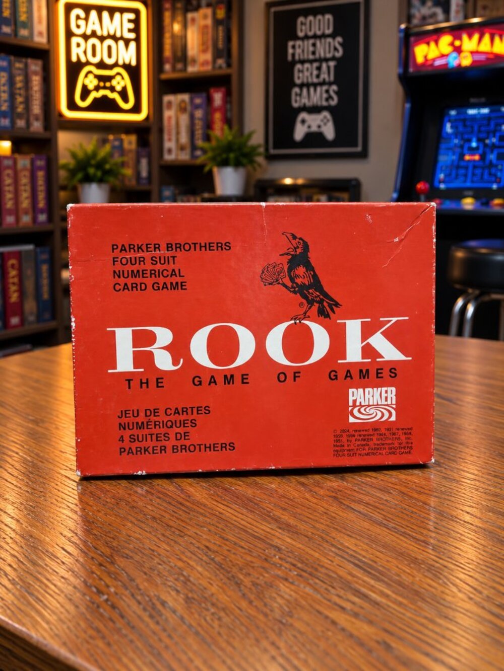 Vintage 1963 Rook Card Game Box & Booklet Parker Brothers 100% Complete